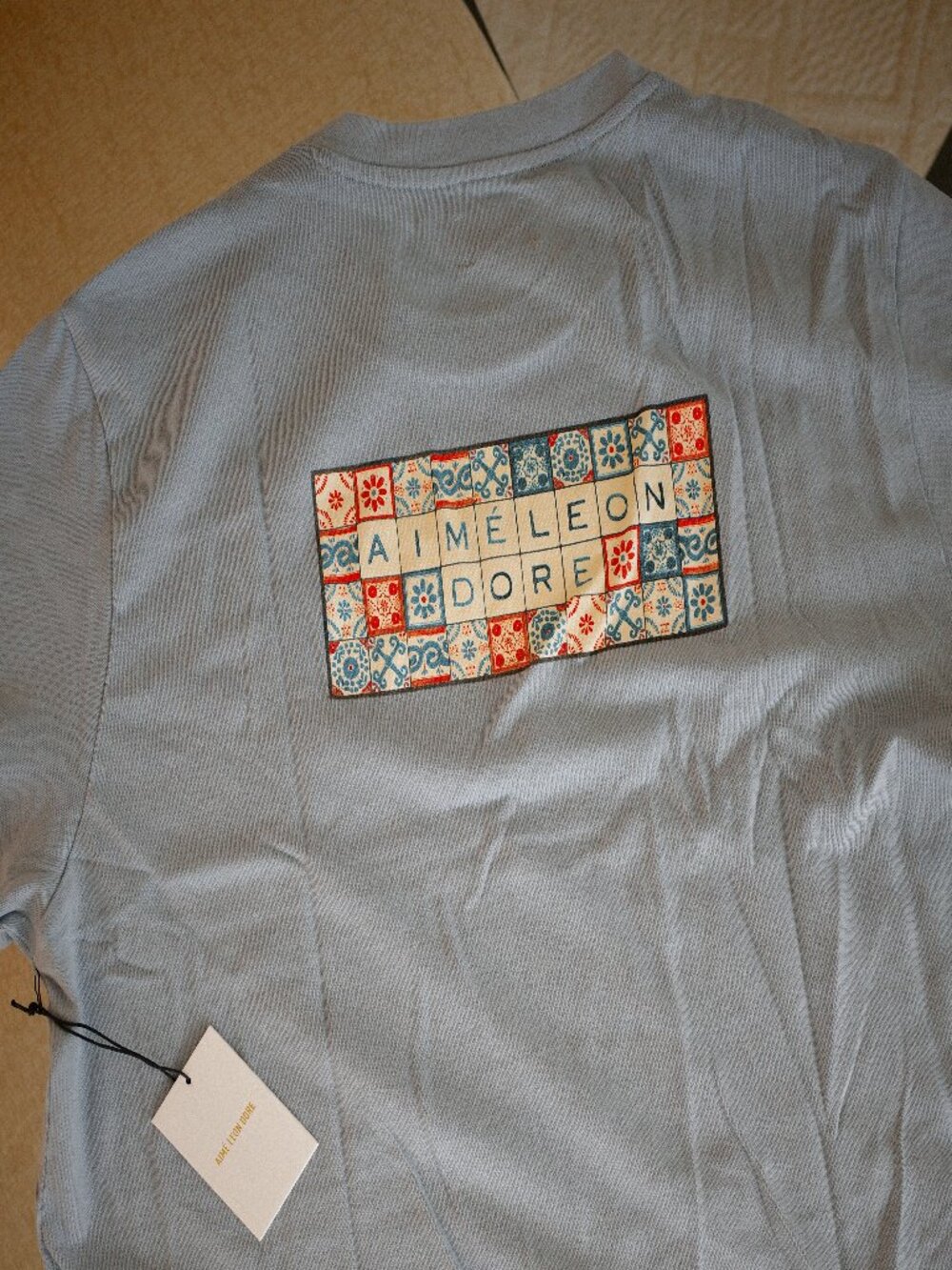 Aime Leon Dore Mosaic Tee May 2023 SS23 NWT Color Rain Washed Size [XL] - Picture 3 of 3